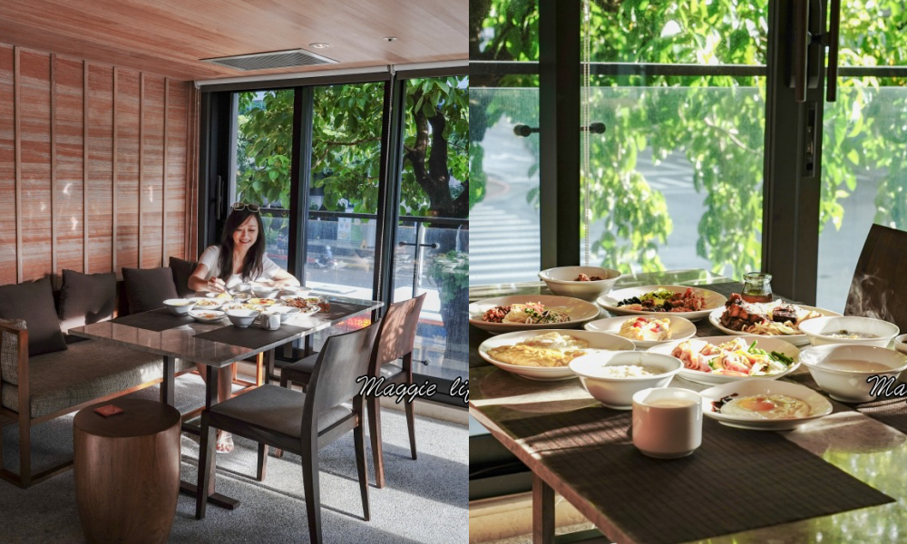 台北和逸飯店THE Lounge，一整排陽光玻璃窗，城市裡的小綠洲，中式午間套餐CP值爆炸高 @瑪姬幸福過日子