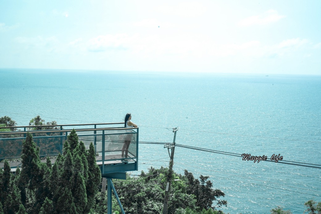 高雄柴山1號海洋咖啡，海景第一排景觀餐廳，玻璃天空步道美景超好拍，新開幕 @瑪姬幸福過日子
