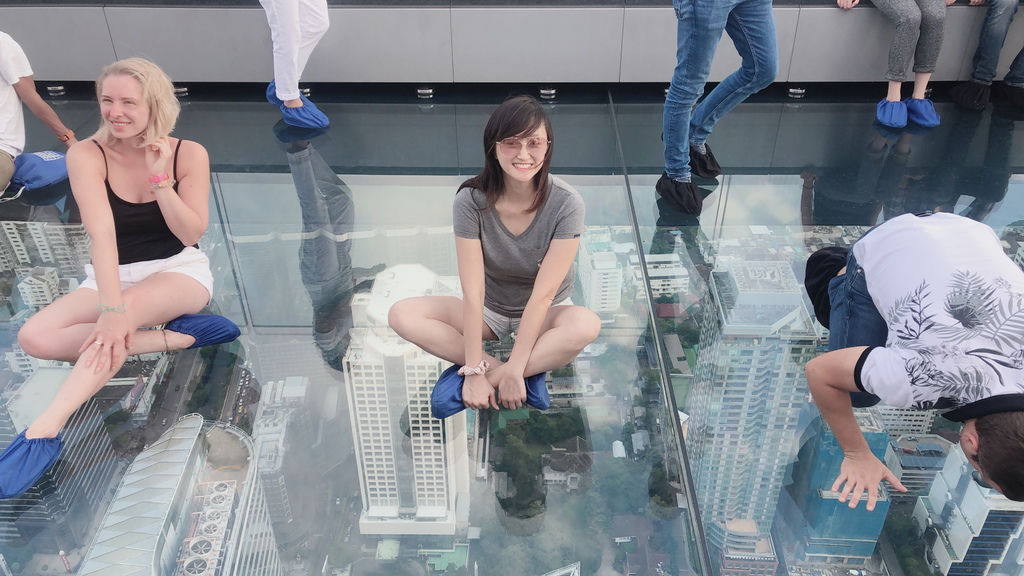 【曼谷必遊景點】曼谷王權Mahanakhon SkyWalk，挑戰78樓透明玻璃天空步道，夕陽，夜景，一次看個夠，優惠觀景台門票訂購＠瑪姬幸福過日子 @瑪姬幸福過日子