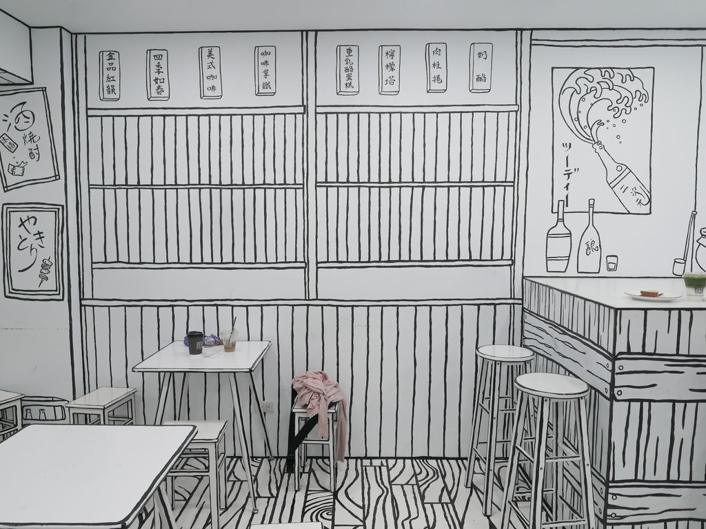 【台電大樓站 咖啡廳】日韓超夯「2D Cafe」進駐台北師大商圈，全台首間漫畫風咖啡廳，手繪漫畫結合日本街頭風格，菜單＠瑪姬幸福過日子 @瑪姬幸福過日子