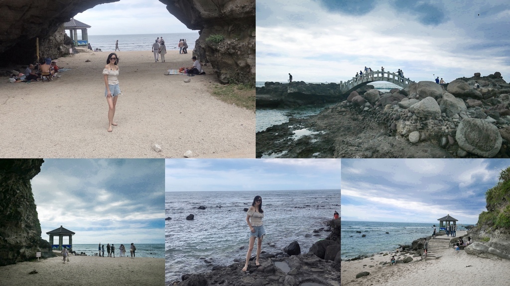 【北海岸 景點 】 石門景點，石門洞，潮間帶，天然的海蝕洞+漂亮的貝殼砂，夏天玩水必遊＠瑪姬幸福過日子 @瑪姬幸福過日子