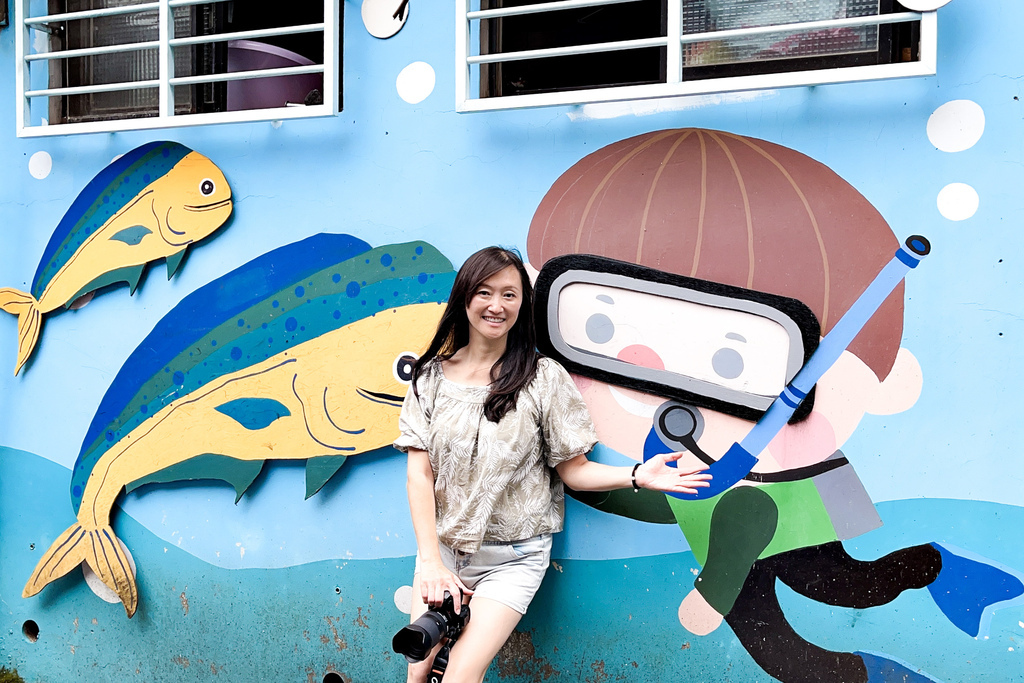 宜蘭羅東彩繪弄，隱藏在市場巷弄裡的羅東仁和社區也有彩繪景點，童趣彩繪真可愛！ @瑪姬幸福過日子